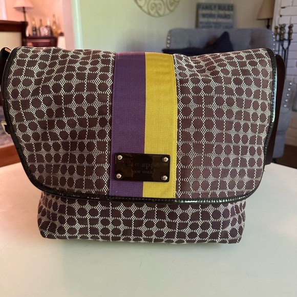 Kate Spade Messenger Diaper Weekender Bag - EUC - Picture 1 of 11